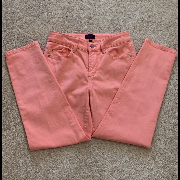 NYDJ Denim - NYDJ, ankle length, 2P, coral jeans
